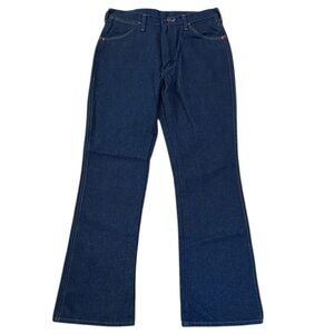 VTG Wrangler Regular Fit Cowboy Boot Cut Jean Blue 945DEN USA 32x32 (30x31.5)